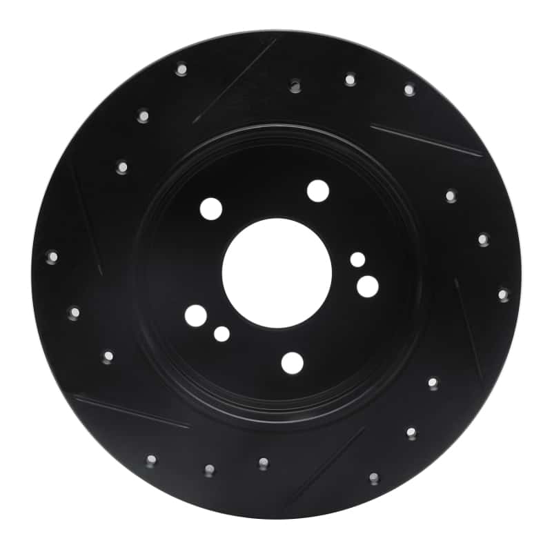 R1 Concepts — R1 87-15 Chrysler Crossfire Rear Right Drilled & Slotted Black Brake Rotor
R1 Brake Rotor Drill - view 5