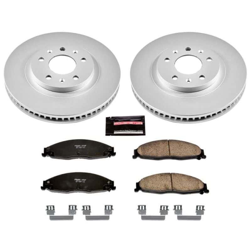 PowerStop — Power Stop 03-07 Cadillac CTS Front Z17 Evolution Geomet Coated Brake Kit - view 1