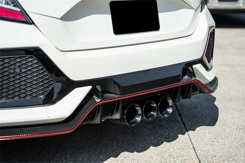 CORSA Performance — Corsa 2017-2021 Honda Civic Type R Xtreme Cat-Back Tri Rear Exit with 4.5in Black Pro-Series Tips
Exhaust - view 3