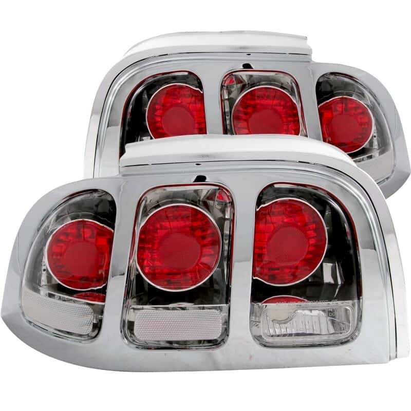 ANZO — ANZO 1994-1998 Ford Mustang Taillights Chrome
TailLightSet - view 2