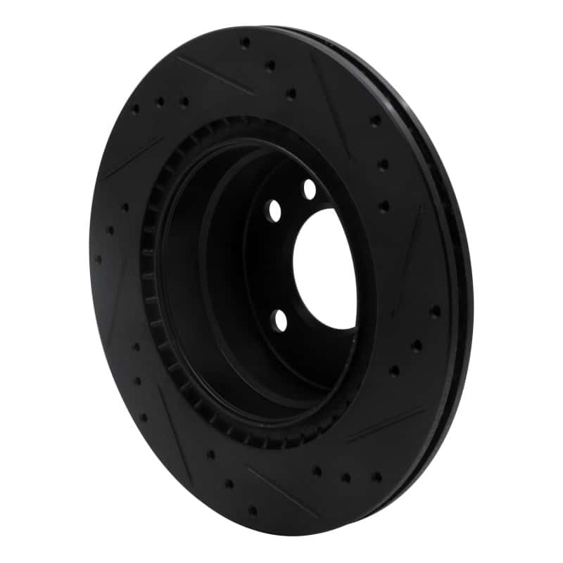 R1 Concepts — R1 08-13 BMW 128I Rear Left Drilled & Slotted Black Brake Rotor
R1 Brake Rotor Drill - view 4