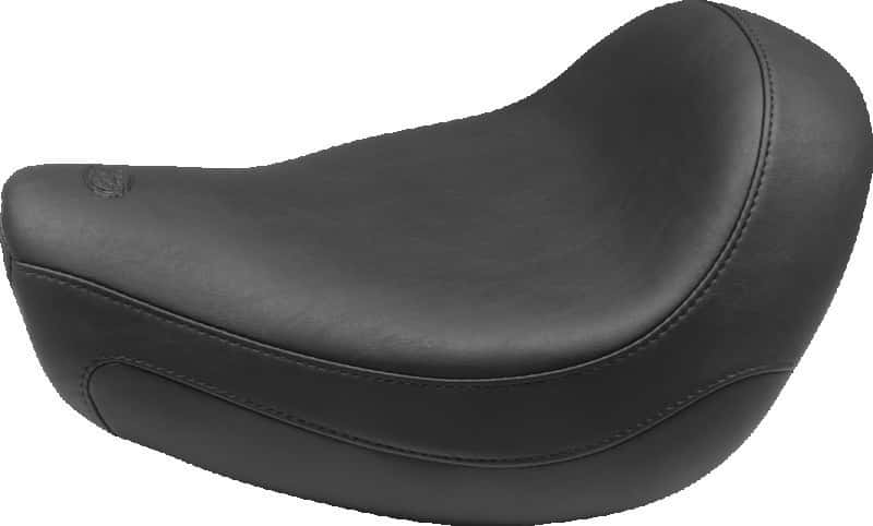 Mustang Motorcycle — Mustang 97-07 Harley Electra Glide, Rd Glide Lowdown Standard Touring Passenger Seat w/Studs -Black - view 2