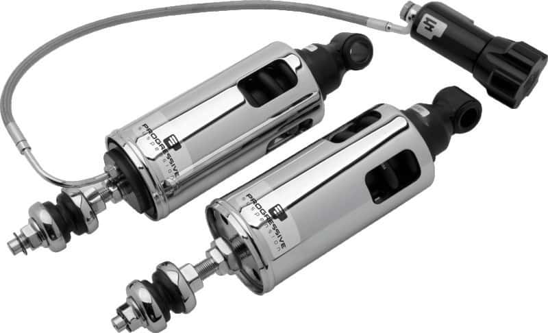 Progressive — Progressive 00-17 Harley-Davidson Softail 422 Series Shocks w/RAP - Chrome - view 2