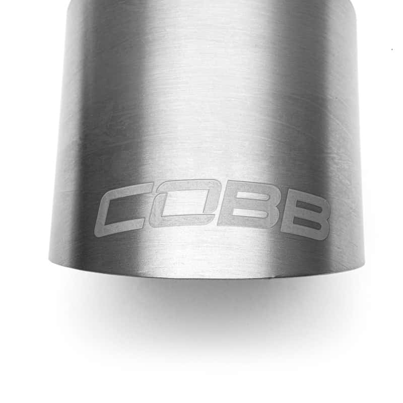COBB — Cobb Volkswagen GTI MK7/MK7.5/MK8 Brushed Titanium Tip Kit - view 2