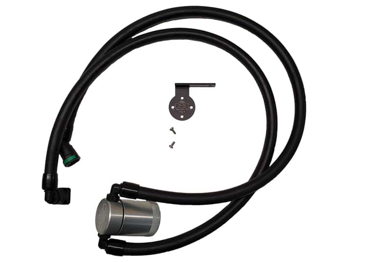J&L — J&L 2021-2025 Ford F-150 3.5L Passenger Side Oil Separator 3.0 - Clear Anodized
Oil Separator - view 1