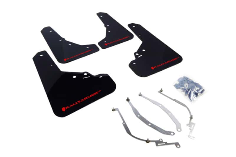Rally Armor — Rally Armor 12-18 Fiat 500 Black UR Mud Flap w/Red Logo
Mud Flap - view 1