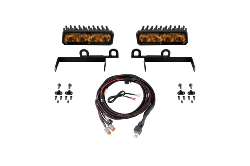Diode Dynamics — Diode Dynamics 2013-2018 Ram 1500 Ram SportExpress SS6 Max LED Kit Yellow Fog 3000K - view 1
