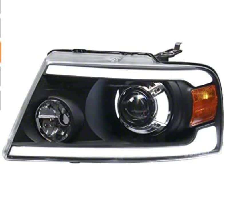 Raxiom — Raxiom 04-08 Ford F-150 Axial Series LED Projector Headlights- Blk Housing (Clear Lens)
Headlights - view 2