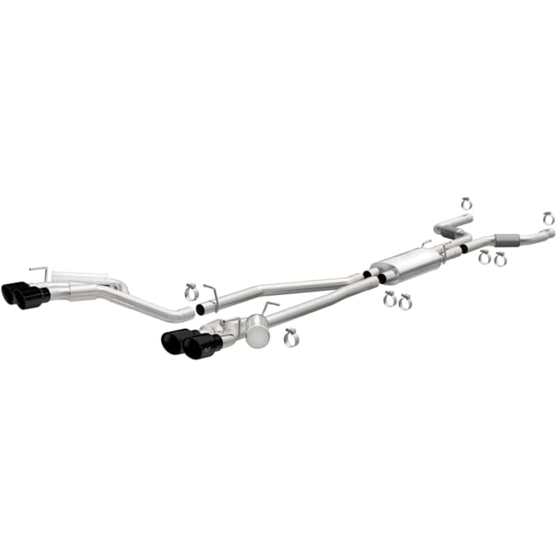 Magnaflow — MagnaFlow 20-21 Ford Explorer 3.0L V6 Dual Exit Quad Black Chrome Tip Street Series Cat-Back Exhaust - view 2