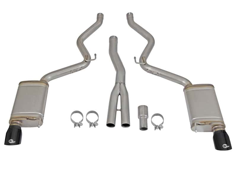 aFe — aFe MACHForce XP Exhausts Cat-Back SS-304 EXH w/ Black Tips 15-16 Ford Mustang EcoBoost 2.3L (t)
Cat-Back Exhaust - view 7