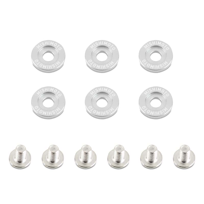 Mishimoto — Mishimoto Small Fender Washer Kit (6pcs) - Silver
Fender Washer Kit - view 1