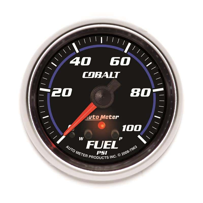 AutoMeter — Autometer Cobalt Fuel Pressure Gauge 2-5/8in 100PSI Stepper Motor w/ Peak and Warn
GA 2.6" FP 100PSI CB - view 2