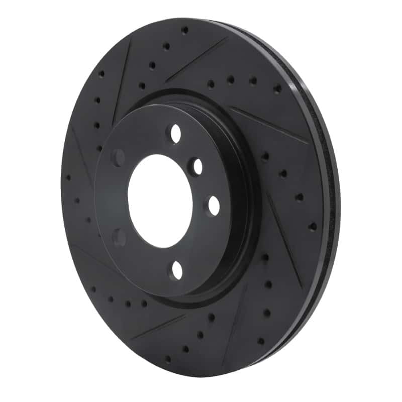 R1 Concepts — R1 11-16 Mini Cooper Paceman Front Left Drilled & Slotted Black Brake Rotor
R1 Brake Rotor Drill - view 2