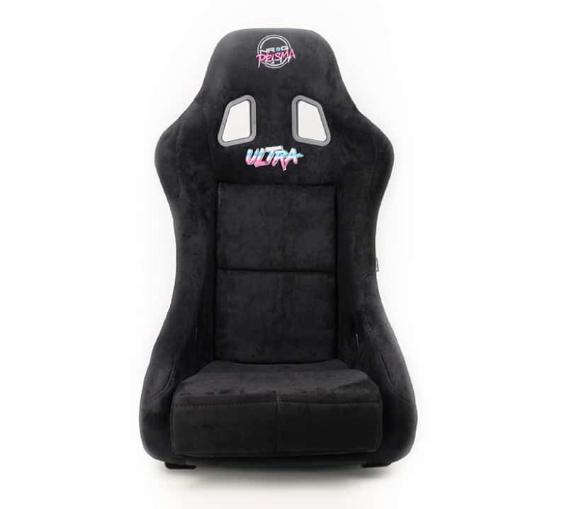 NRG — NRG FRP Bucket Seat ULTRA Edition - Medium (Black Alcantara/Gold Glitter Back) - view 1