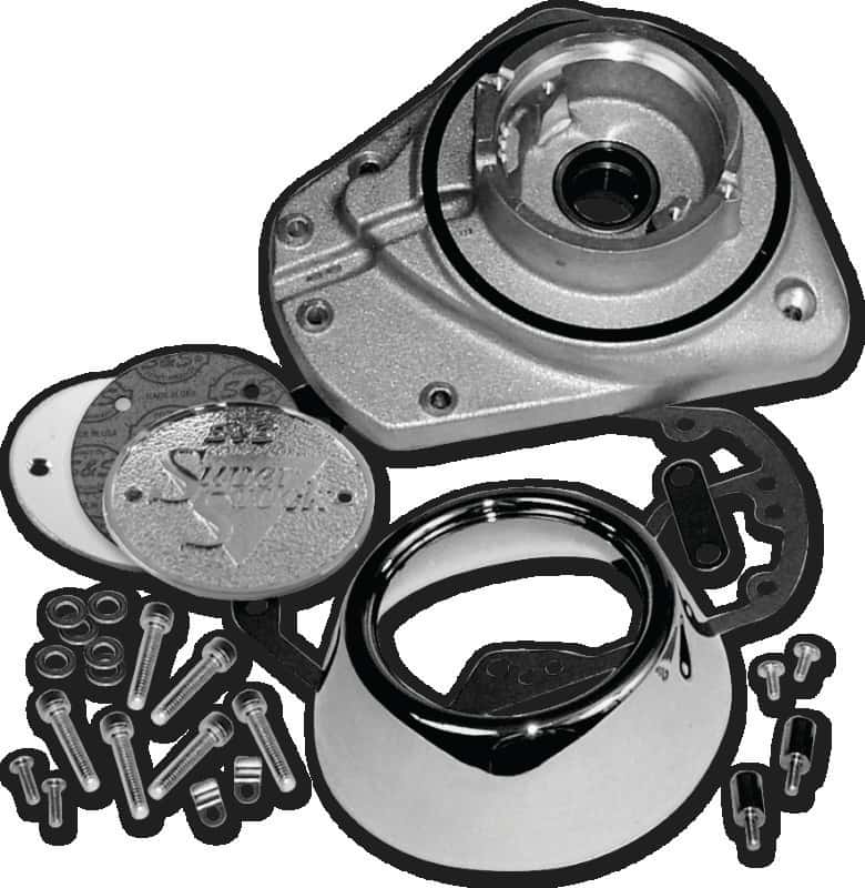 S&S Cycle — S&S Cycle 73-92 BT Alternator Gearcover Kit - Natural - view 2