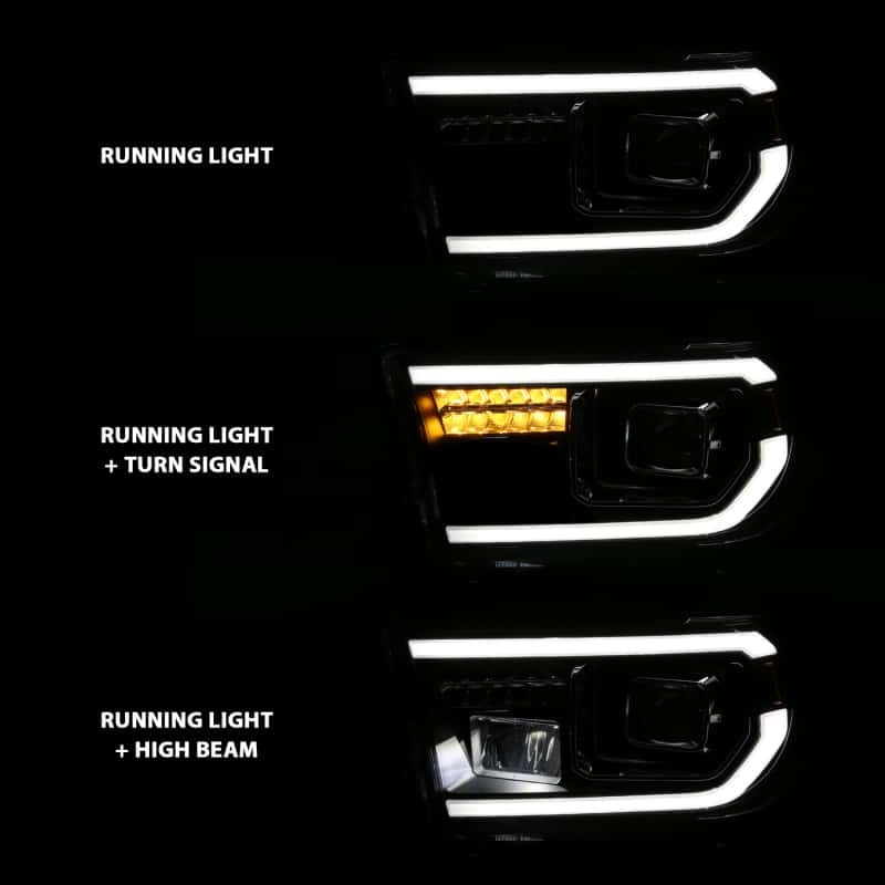 ANZO — ANZO 2007-2014 Toyota Tundra Projector Light Bar H.L Black Amber(Led High Beam) (Halogen Version)
Head Light Set
HdLtSet - view 14