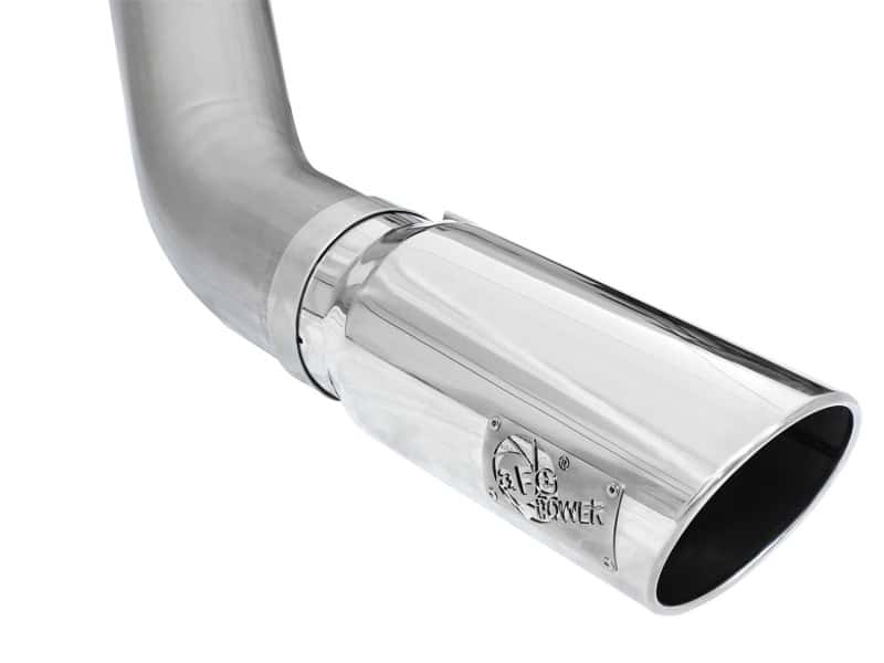 aFe — aFe MACHForce XP Exhaust Large Bore 5in DPF-Back Alu. 13-15 Dodge Trucks L6-6.7L (td) *Polish Tip
DPF-Back Exhaust - view 6