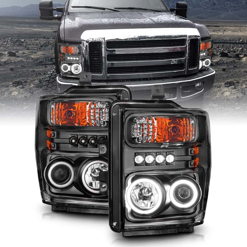 ANZO — ANZO 2008-2010 Ford F-250 Projector Headlights w/ Halo Black (CCFL)
Head Light Set
HdLtSet - view 9