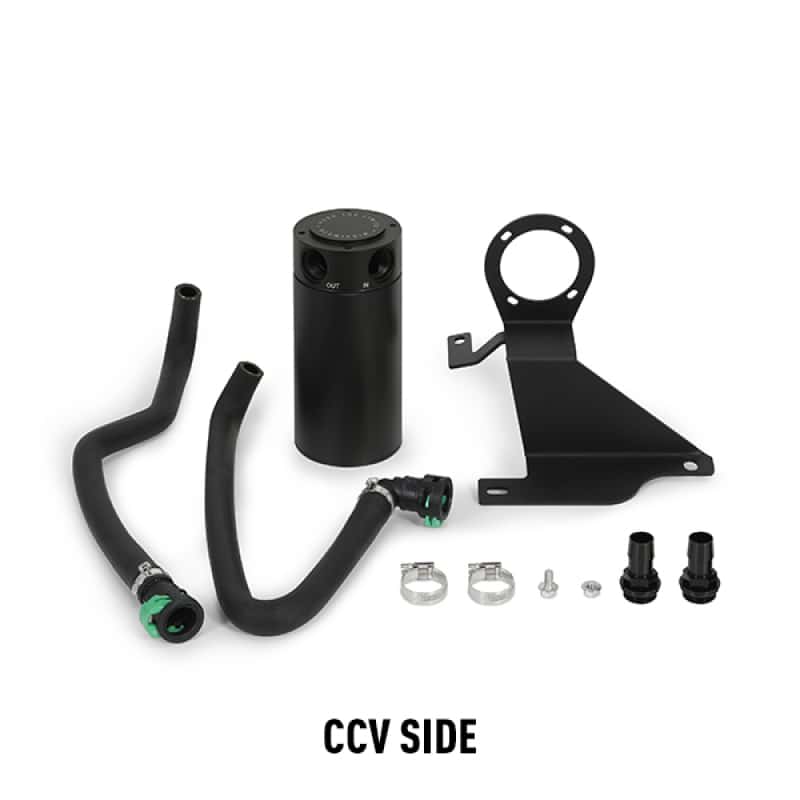 Mishimoto — Mishimoto 11-14 Ford F-150 EcoBoost 3.5L Baffled Oil Catch Can Kit - Black
Oil Catch Can Kit - view 3