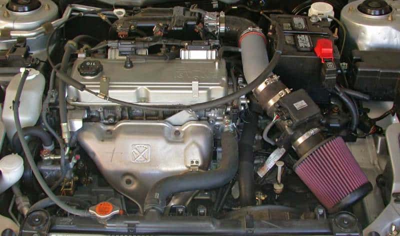 K&N Engineering — K&N 00-03 Mitsubishi Eclipse 2.4L Silver Typhoon Short Ram Intake
Performance Air Inta
Air Intake System - view 3