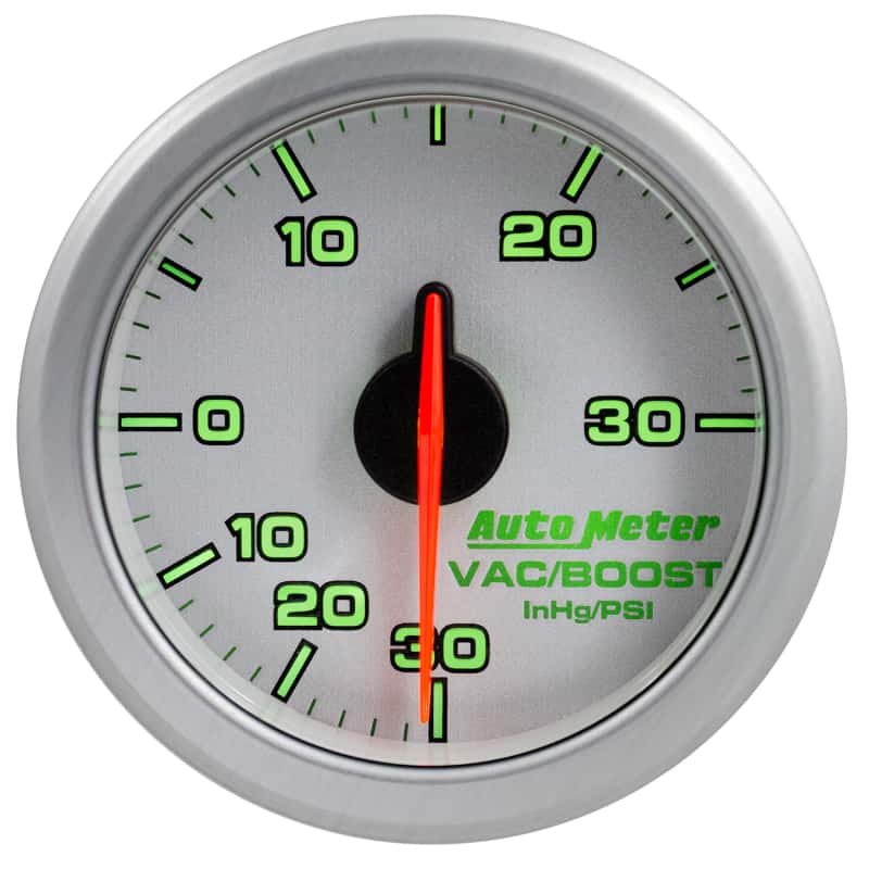 AutoMeter — Autometer Airdrive 2-1/6in Boost/Vac Gauge 30in HG/30 PSI - Silver
GA 2" BST/V ARDRV SL - view 10