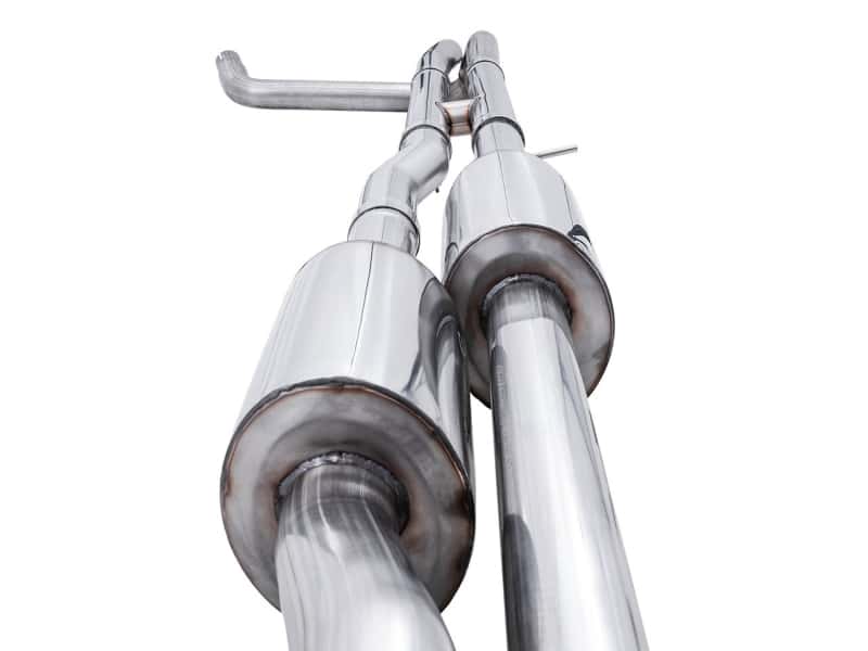 AWE Tuning — AWE Tuning 22-23 GMC Sierra 1500 AT4X 6.2L 0FG Catback Split Dual (Flat Bumper) - Chrome Silver Tips
0FG Catback - view 6