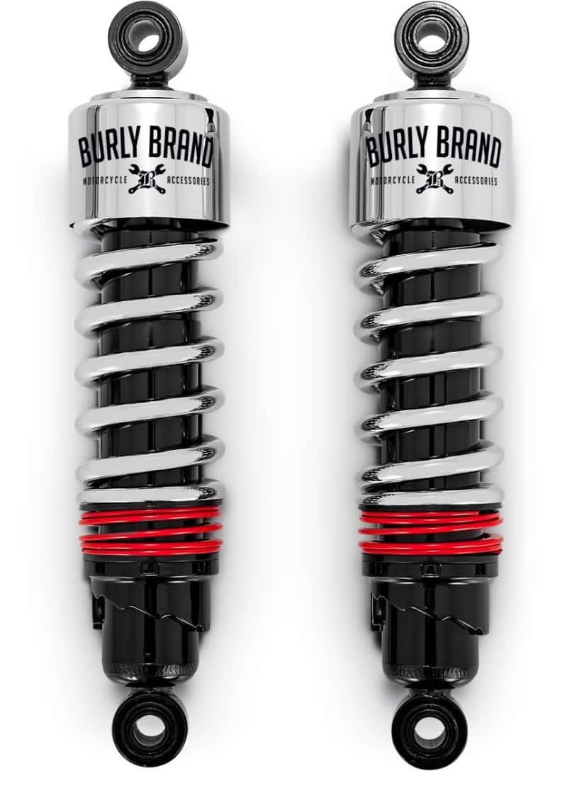 Burly Brand — Burly Brand FLH Slammer Shocks - Chrome - view 2