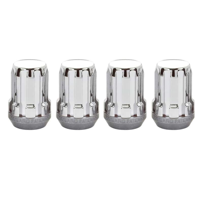McGard — McGard SplineDrive Lug Nut (Cone Seat) M12X1.5 / 1.24in. Length (4-Pack) - Chrome (Req. Tool) - view 1