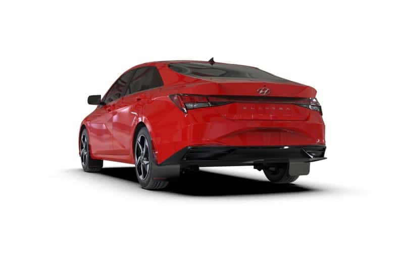Rally Armor — Rally Armor 21-23 Hyundai Elantra Black UR Mud Flap w/Red Logo
Mud Flap - view 3