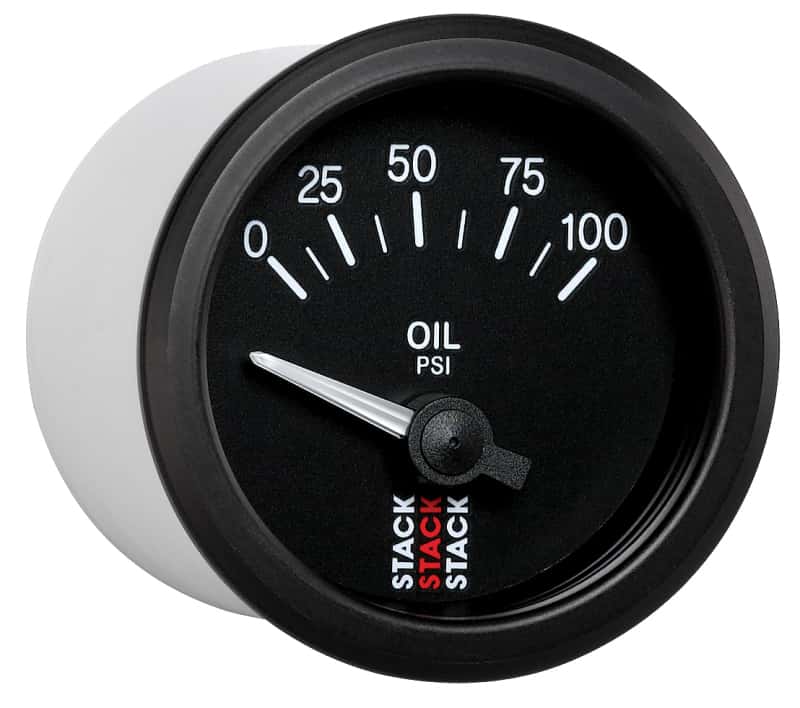AutoMeter — Autometer Stack Instruments 52mm 0-100 PSI 1/8in NPTF Electronic Oil Pressure Gauge - Black
Ga OP Elec Bk 100psi - view 5