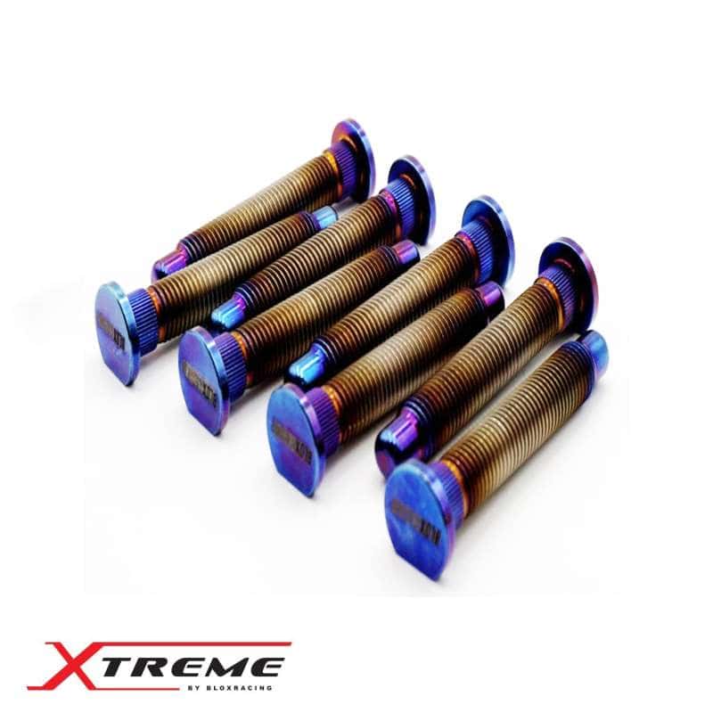 BLOX Racing — BLOX Racing Titanium Extended Wheel Studs M12X1.5mm 8Pcs Honda Fitment - Burnt - view 1