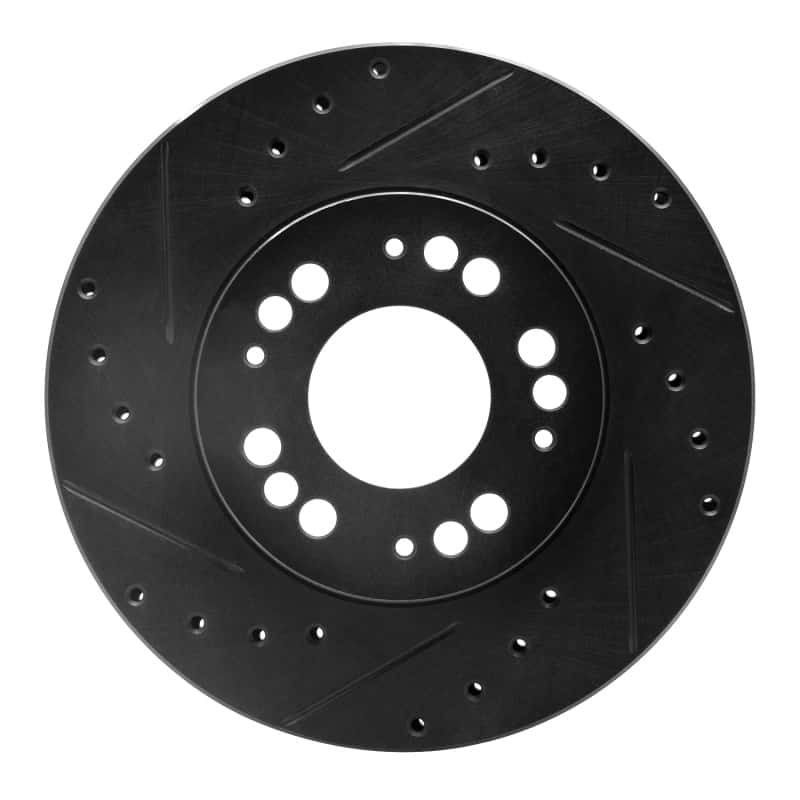 R1 Concepts — R1 91-04 Dodge STEALTH Front Left Drilled & Slotted Black Brake Rotor
R1 Brake Rotor Drill - view 1