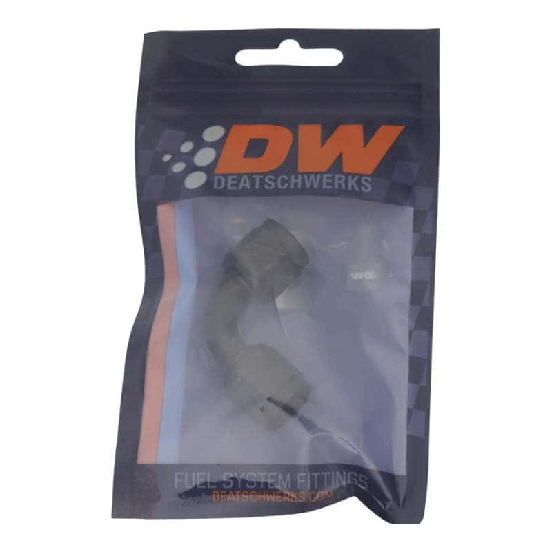 DeatschWerks — DeatschWerks 6AN Flare Female Swivel 90-Degree to 6AN Flare Female Swivel - Anodized Matte Black
Lines & Fittings - view 2