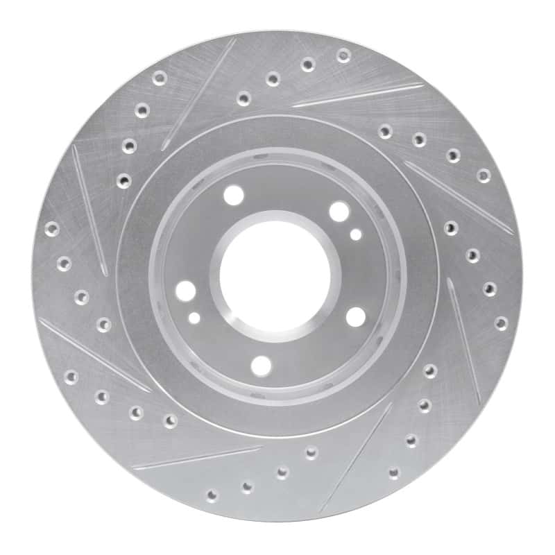 R1 Concepts — R1 05-22 Mitsubishi Outlander PHEV Front Right Drilled & Slotted Silver Brake Rotor
R1 Brake Rotor Drill - view 5
