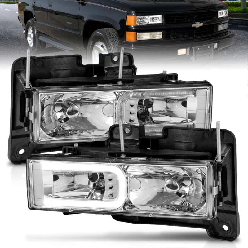 ANZO — ANZO 1999-2000 Cadillac Escalade Crystal Headlights
Head Light Set
HdLtSet - view 1