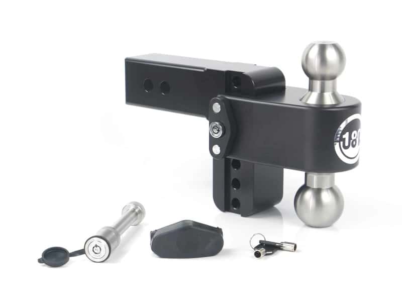 Weigh Safe — Weigh Safe 180 Hitch 4in Drop Hitch & 2.5in Shank (10K/18.5K GTWR) w/WS05 - Black Cerakote - view 1