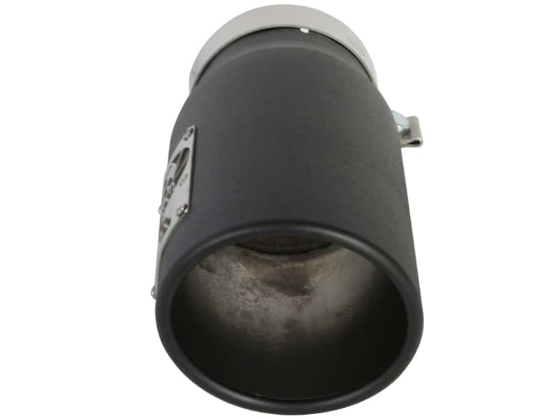 aFe — aFe Power Diesel Exhaust Tip Black- 4 in In x 5 out X 12 in Long Bolt On (Right)
Exhaust Tip Black - view 3