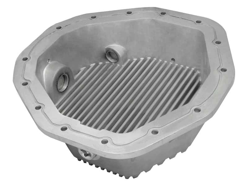 aFe — aFe Rear Differential Cover (Raw; Street Series); Dodge Diesel Trucks 03-05 L6-5.9L (td)
Differential Cover - view 2