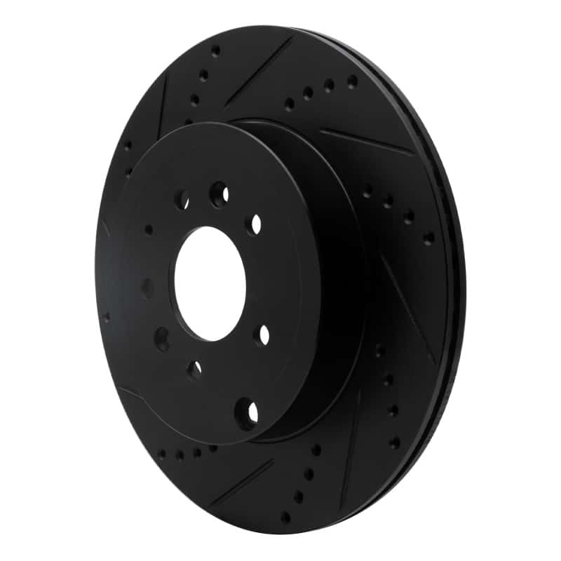 R1 Concepts — R1 07-15 Mazda CX-9 Rear Left Drilled & Slotted Black Brake Rotor
R1 Brake Rotor Drill - view 2