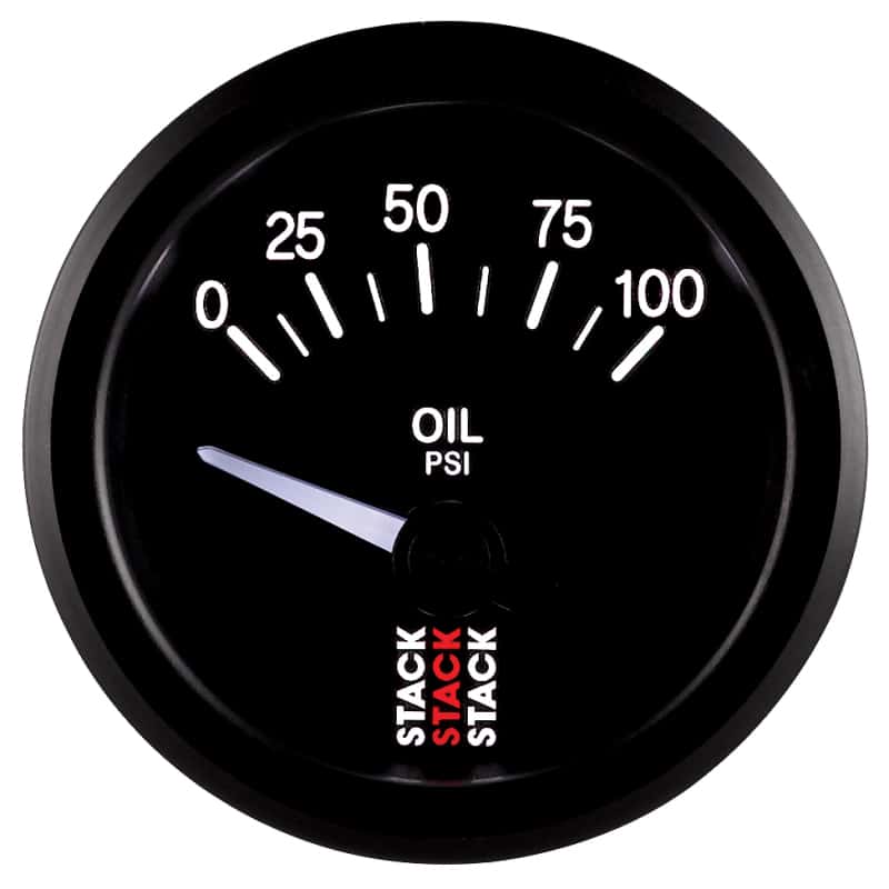 AutoMeter — Autometer Stack Instruments 52mm 0-100 PSI 1/8in NPTF Electronic Oil Pressure Gauge - Black
Ga OP Elec Bk 100psi - view 4