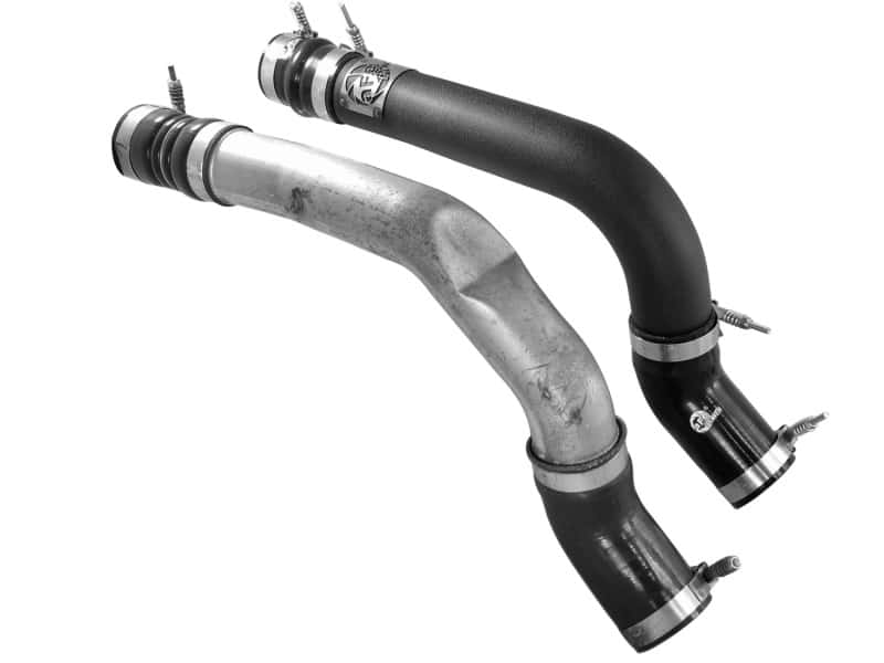 aFe — aFe BladeRunner 3in Black Intercooler Tubes Hot & Cold Side Kit for 13-14 Dodge RAM Diesel 6.7L (td)
Charge Pipe Kit - view 5