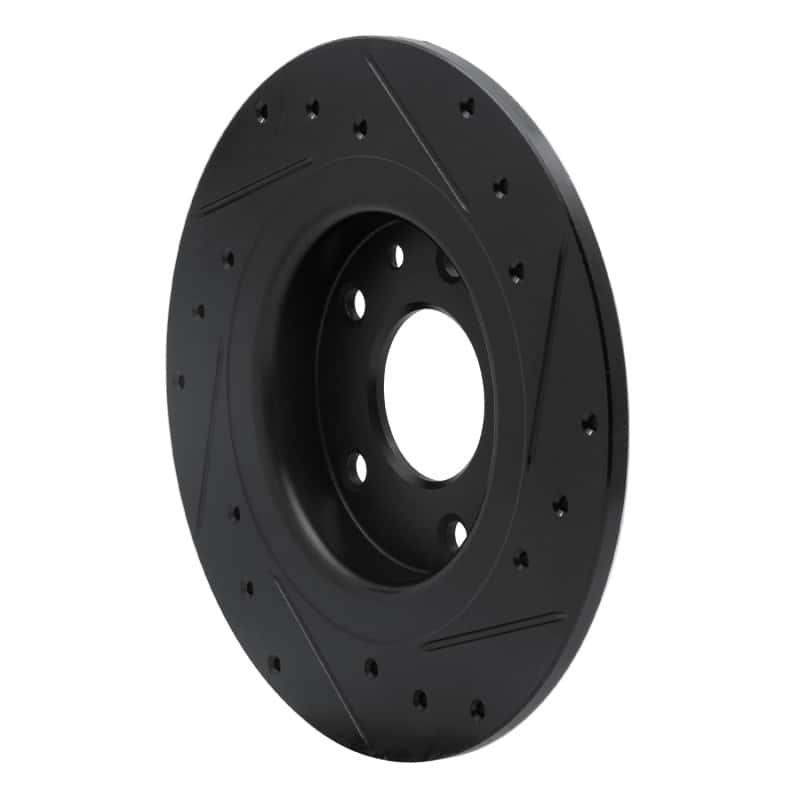R1 Concepts — R1 16-18 Mazda CX-3 Rear Left Drilled & Slotted Black Brake Rotor
R1 Brake Rotor Drill - view 4
