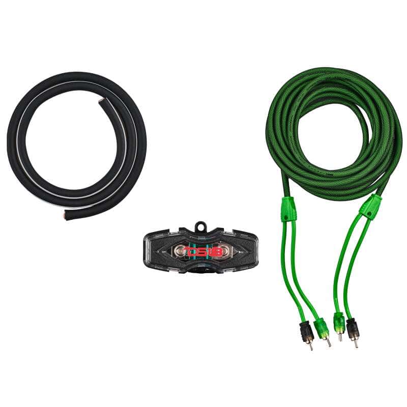 DS18 — DS18 4-GA Amplifier Install Kit Advance- Green - view 4