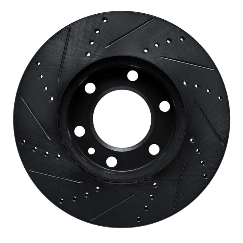 R1 Concepts — R1 06-25 American Coach Patriot Front Right Drilled & Slotted Black Brake Rotor
R1 Brake Rotor Drill - view 5
