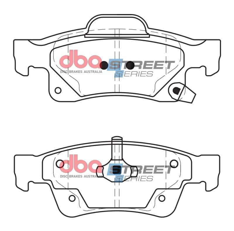 DBA — DBA 11-20 Dodge Durango (Solid Rear rotor) Street Series Rear Brake Pads
Brake Pad - view 2
