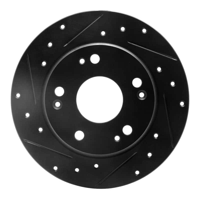 R1 Concepts — R1 03-08 Acura TSX Rear Left Drilled & Slotted Black Brake Rotor
R1 Brake Rotor Drill - view 1