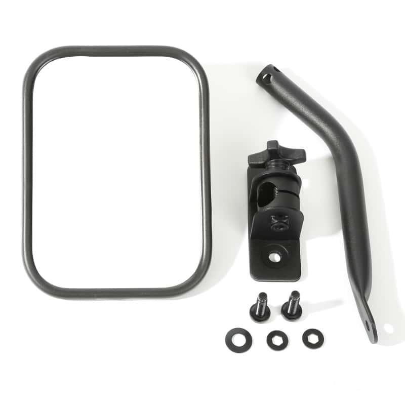 Rugged Ridge — Rugged Ridge 97-18 Jeep Wrangler Textured Black Rectangluar Quick Release Mirror Kit
OFFROAD_EXTERIOR
Door Mirror Kit - view 1
