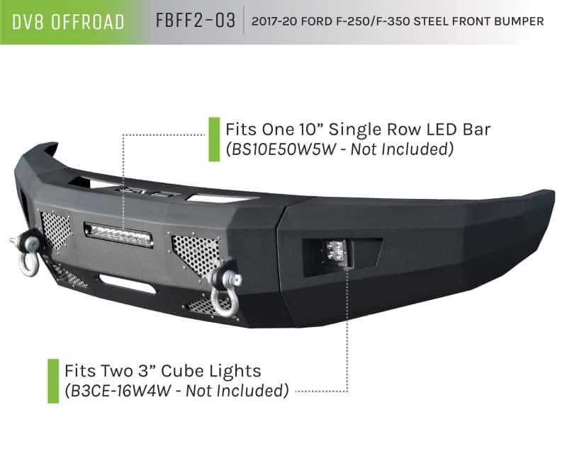 DV8 Offroad — DV8 Offroad 2017+ Ford F-250/F-350/F-450 Front Bumper - view 2