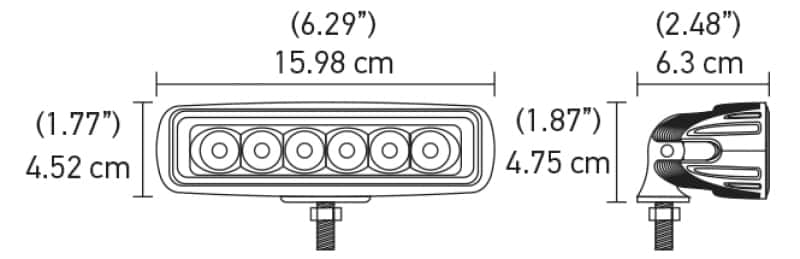 Hella — Hella Value Fit Mini 6in LED Light Bar - Spot - view 9
