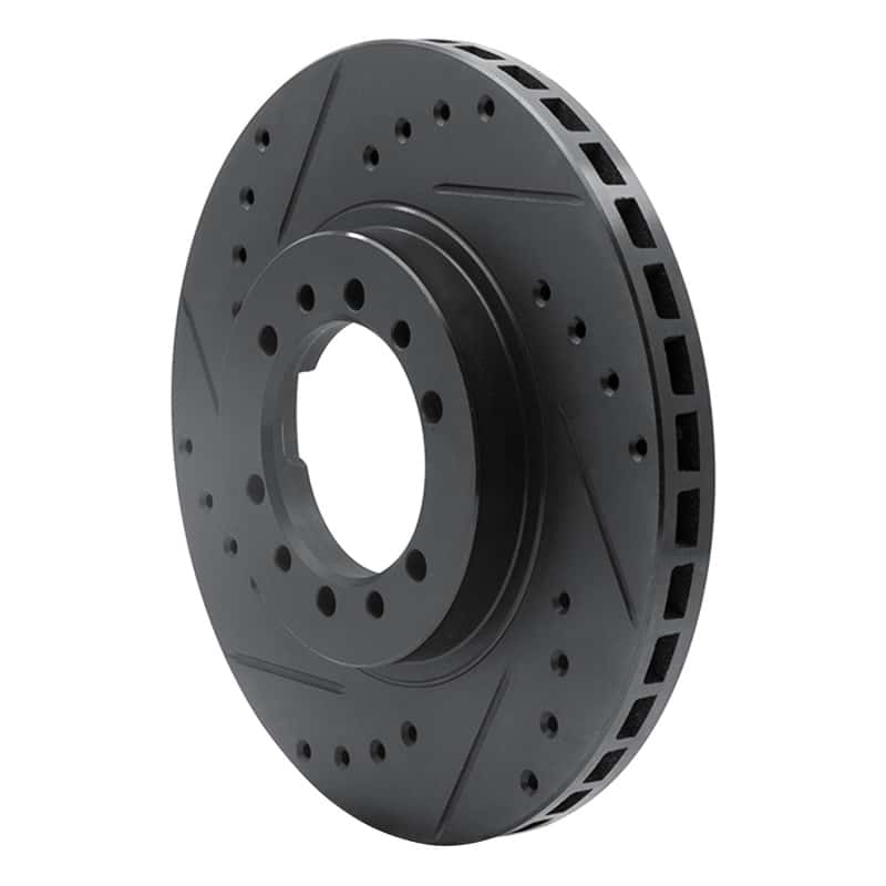 R1 Concepts — R1 90-04 Mitsubishi Montero Sport (USA/Canada) Front Left Drilled & Slotted Black Brake Rotor
R1 Brake Rotor Drill - view 2